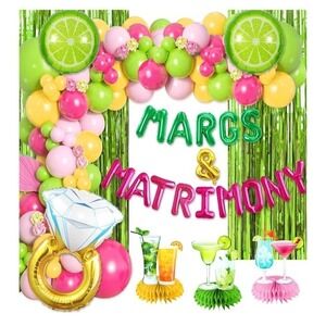 Cocomigo Margs and Matrimony Fiesta Bachelorette Party Decorations 143 pcs NEW
